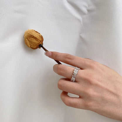[LUCKY LOVE]Delicate Multi Shape Tennis Ring