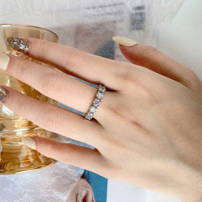 [LUCKY LOVE]Eternity Round Cut Tennis Ring