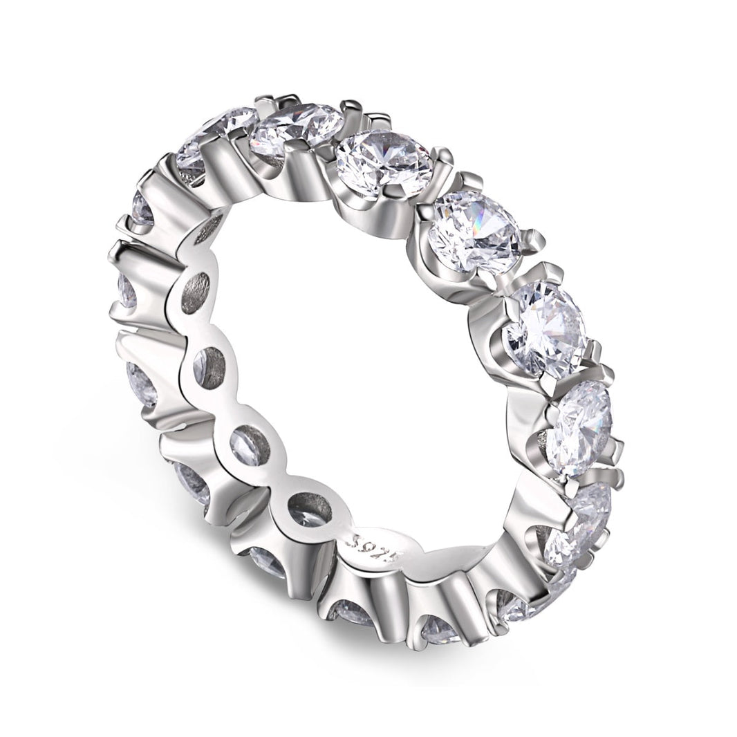 [LUCKY LOVE]Eternity Round Cut Tennis Ring
