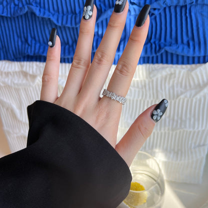 [LUCKY LOVE]Delicate Multi Shape Tennis Ring