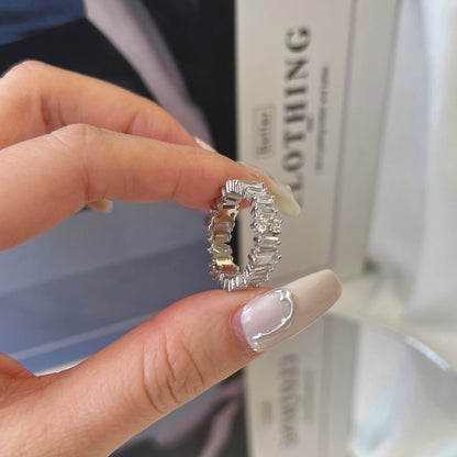 [LUCKY LOVE]Delicate Multi Shape Tennis Ring