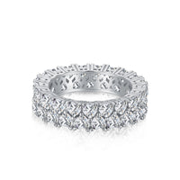 [LUCKY LOVE]Sparkling Full Heart Ring