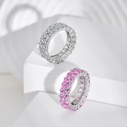 [LUCKY LOVE]Sparkling Full Heart Ring