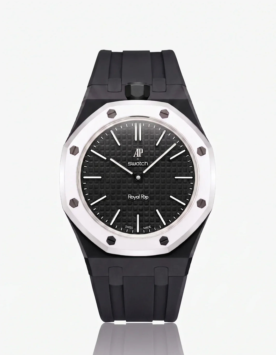 Silicone Strap & Case Royal Pop Ocho Negro(Customize  Colors)