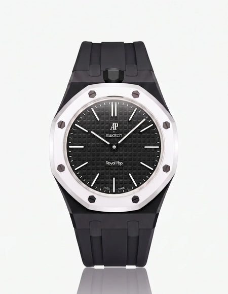Silicone Strap & Case Royal Pop Ocho Negro(Customize  Colors)