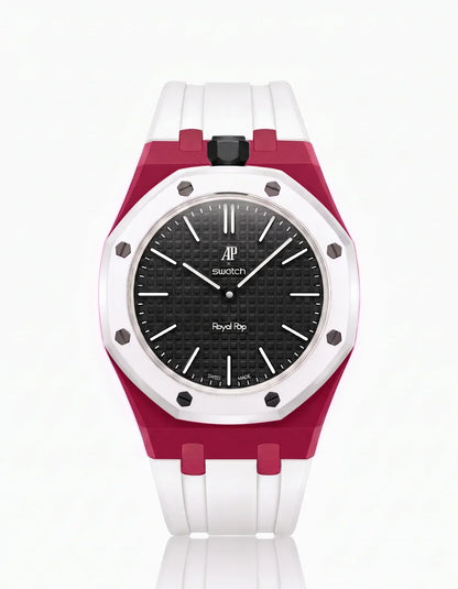 Silicone Strap & Case Royal Pop Ocho Negro(Customize  Colors)