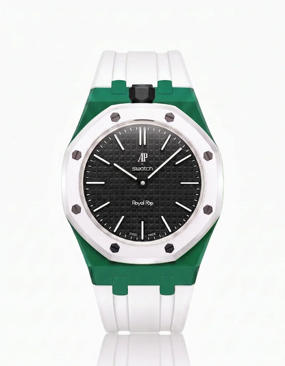 Silicone Strap & Case Royal Pop Ocho Negro(Customize  Colors)