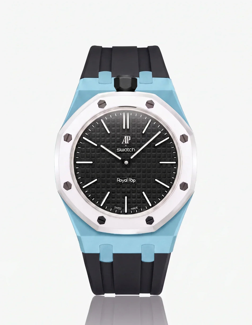 Silicone Strap & Case Royal Pop Ocho Negro(Customize  Colors)