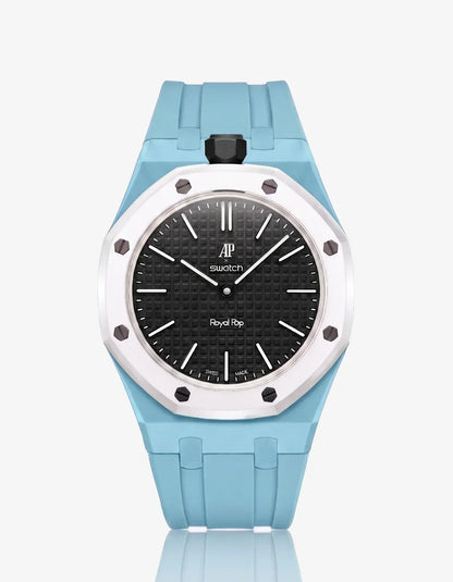 Silicone Strap & Case Royal Pop Ocho Negro(Customize  Colors)