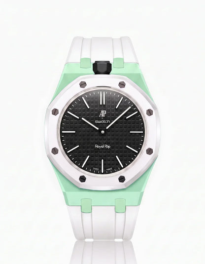 Silicone Strap & Case Royal Pop Ocho Negro(Customize  Colors)