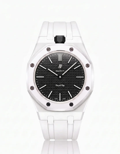 Silicone Strap & Case Royal Pop Ocho Negro(Customize  Colors)