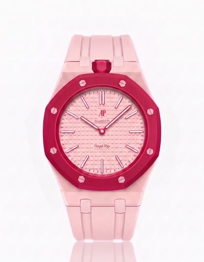 Silicone Strap &  Case  Royal Pop Otto Rosso(Customize  Colors)