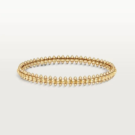 [LoveLucky] CLASH & Clover Laser 5-Motif & LOVE Brushed Bracelet Stack Set
