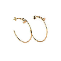 [LUCKY LOVE]JUSTE EARRINGS GOLD DIAMONDS 1.8MM