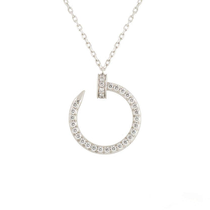[LUCKY LOVE]JUSTE NECKLACE SILVER DIAMONDS