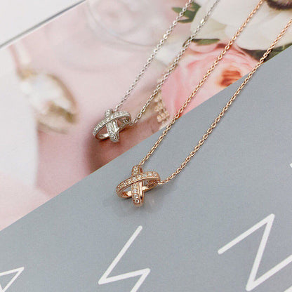 [LUCKY LOVE]JEUX DE DIAMOND NECKLACE