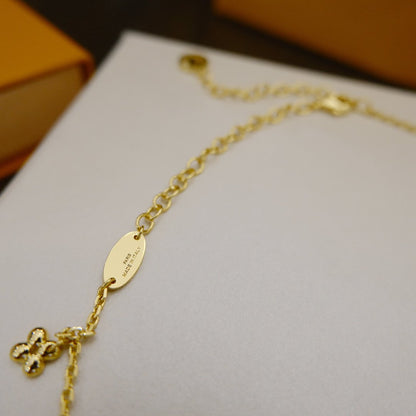 [LUCKY LOVE]BLOOMING SUPPLE NECKLACE BRASS