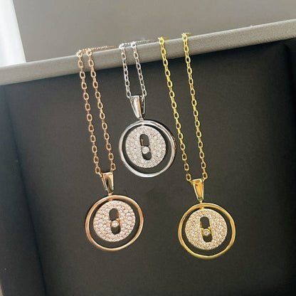 [LUCKY LOVE]LUCKY MOVER PM PAVED NECKLACE