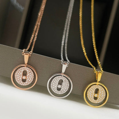 [LUCKY LOVE]LUCKY MOVER PM PAVED NECKLACE