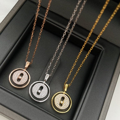 [LUCKY LOVE]LUCKY MOVER PM PAVED NECKLACE