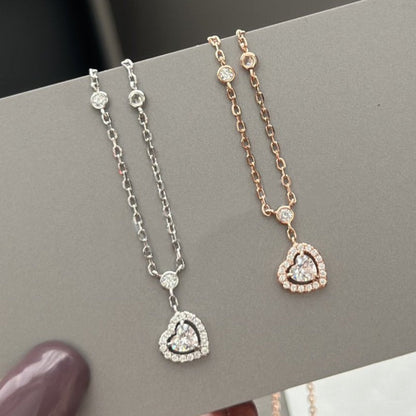 [LUCKY LOVE]JOY HEART DIAMOND NECKLACE