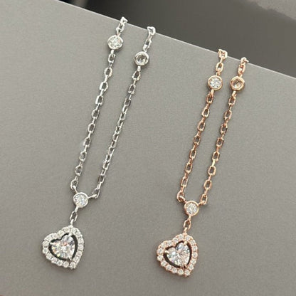 [LUCKY LOVE]JOY HEART DIAMOND NECKLACE