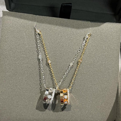 [LUCKY LOVE]CHAIN MOVE ROMANE PEDAND NECKLACE