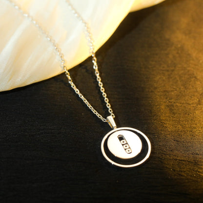 [LUCKY LOVE]LUCKY MOVE MM SILVER DIAMOND NECKLACE