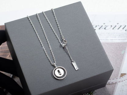 [LUCKY LOVE]LUCKY MOVE PM NECKLACE SILVER DIAMOND