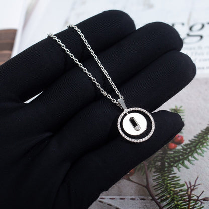 [LUCKY LOVE]LUCKY MOVE PM NECKLACE SILVER DIAMOND