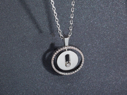 [LUCKY LOVE]LUCKY MOVE PM NECKLACE SILVER DIAMOND