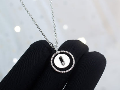 [LUCKY LOVE]LUCKY MOVE PM NECKLACE SILVER DIAMOND