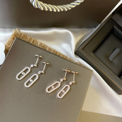 [LUCKY LOVE]DORMEUSES MOVE UNO DIAMOND EARRINGS