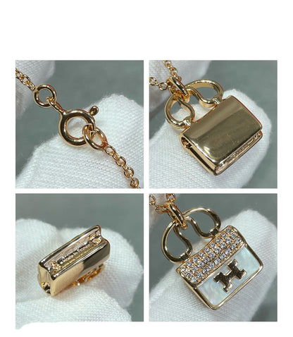 [LUCKY LOVE]H CIRCE MOISSANITE PENDANT NECKLACE GOLD