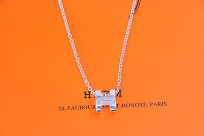 [LUCKY LOVE]HM NECKLACE H LETTER OVAL SERIES