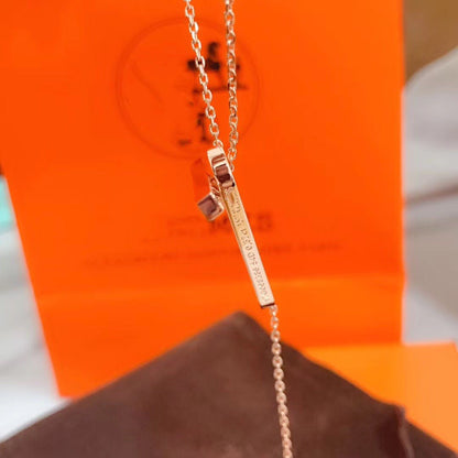 [LUCKY LOVE]HM NECKLACE PLATINUM ROSE GOLD DIAMOND