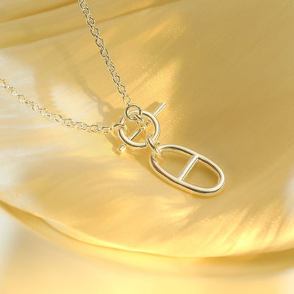 [LUCKY LOVE]HM CHAINE D'ANCRE PENDANT NECKLACE STERLING SILVER