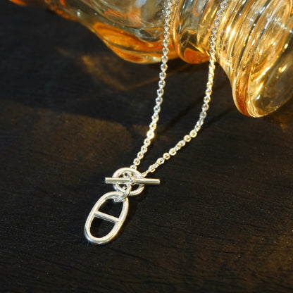 [LUCKY LOVE]HM CHAINE D'ANCRE PENDANT NECKLACE STERLING SILVER