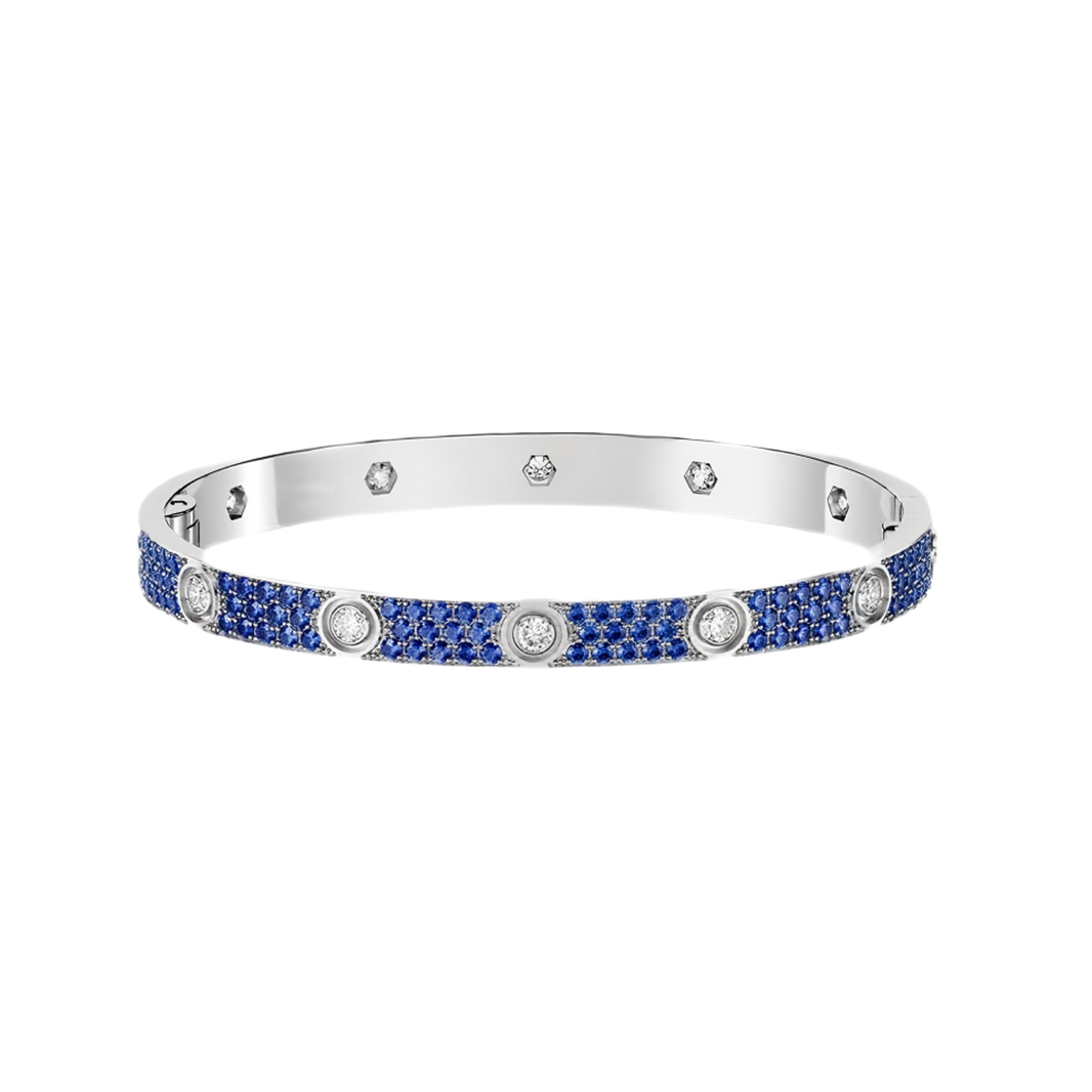 [LUCKY LOVE]2026 PAVE GEMSTONE LOVE BRACELET 6.1MM 10 DIAMONDS