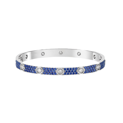 [LUCKY LOVE]2026 PAVE GEMSTONE LOVE BRACELET 6.1MM 10 DIAMONDS