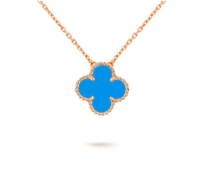 [LUCKY LOVE]CLOVER 15MM SINGLE FLOWER NECKLACE COLLECTION