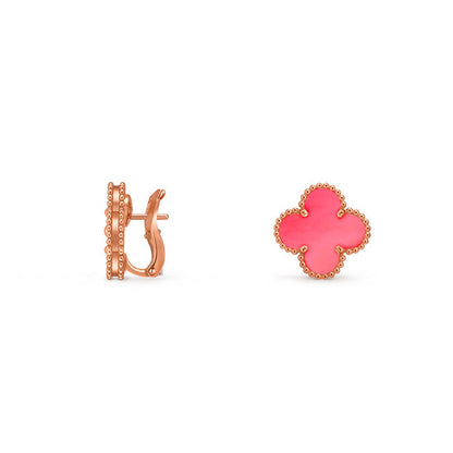 [LUCKY LOVE]CLOVER 15MM MOP EARRINGS COLLECTION