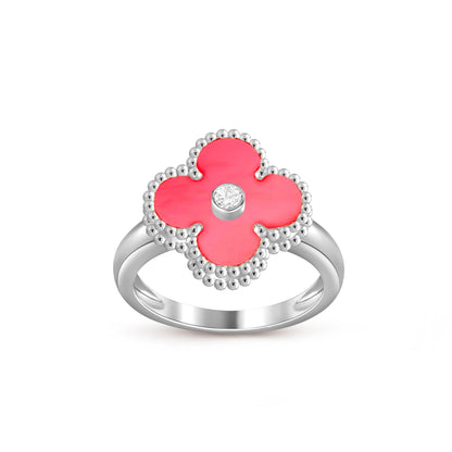 [LUCKY LOVE]CLOVER SILVER DIOMND RING COLLECTION