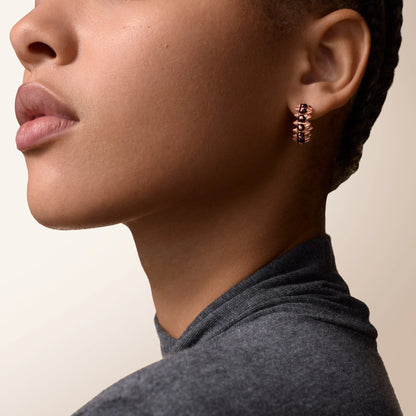 [LUCKY LOVE]CLASH 7.9MM AGATE CHALCEDONY EARRINGS