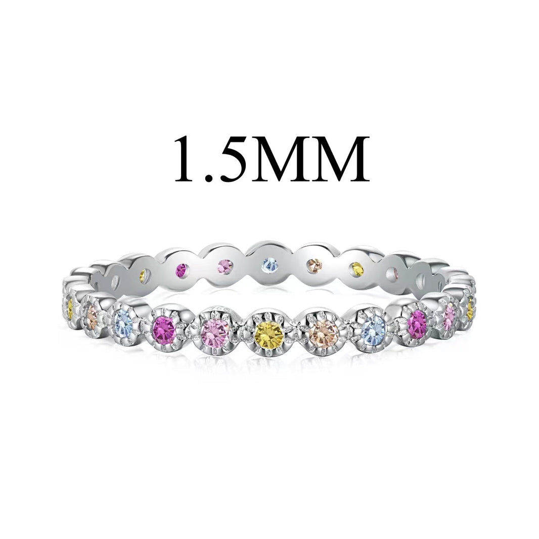 [LUCKY LOVE]Radiant Sparkling Round Cut Daily Ring