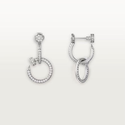 [LUCKY LOVE]JUSTE FULL DIAMOND DOUBLE EARRINGS