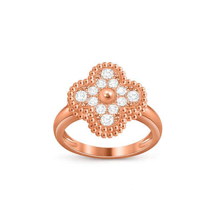 [LUCKY LOVE]CLOVER RING ROSE GOLD COLLECTION