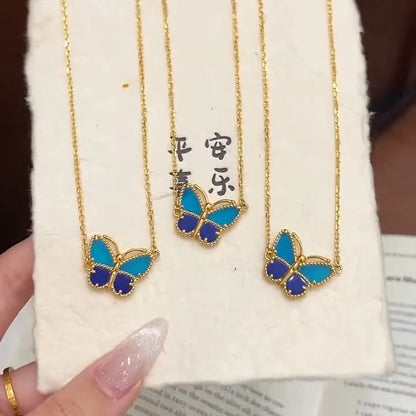 [LUCKY LOVE] 2026 NEW LUCKY BUTTERFLY 1 MOTIFS NECKLACE