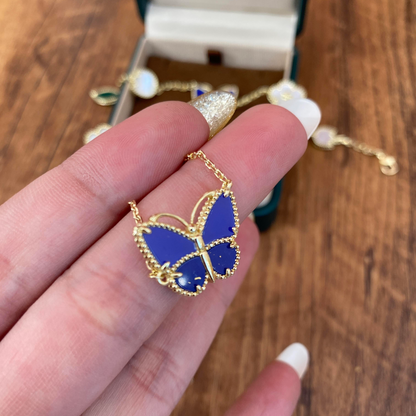 [LUCKY LOVE] 2026 NEW LUCKY BUTTERFLY 1 MOTIFS NECKLACE