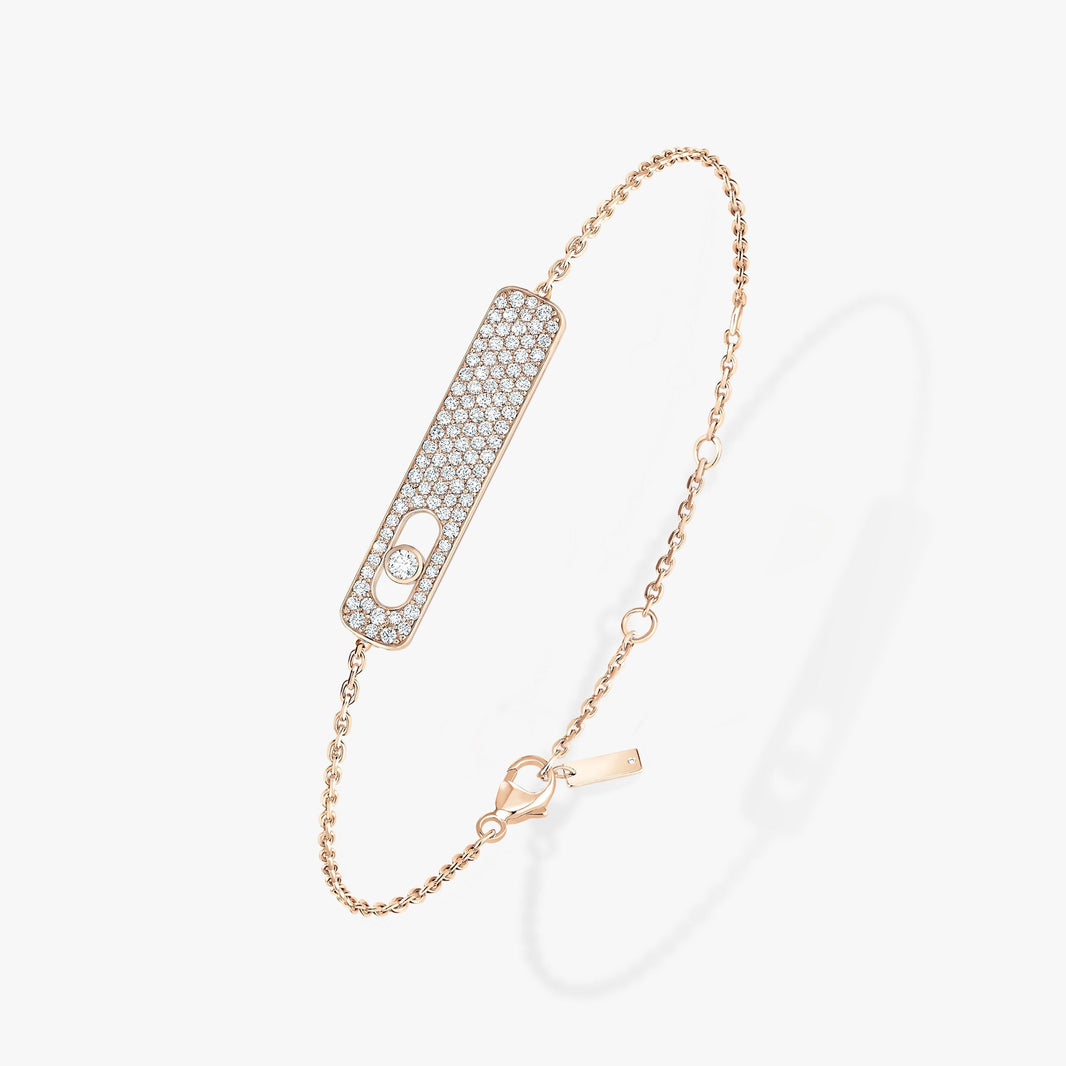 [LUCKY LOVE]MOVE CLASSIQUE DIAMOND PAVED BRACELET